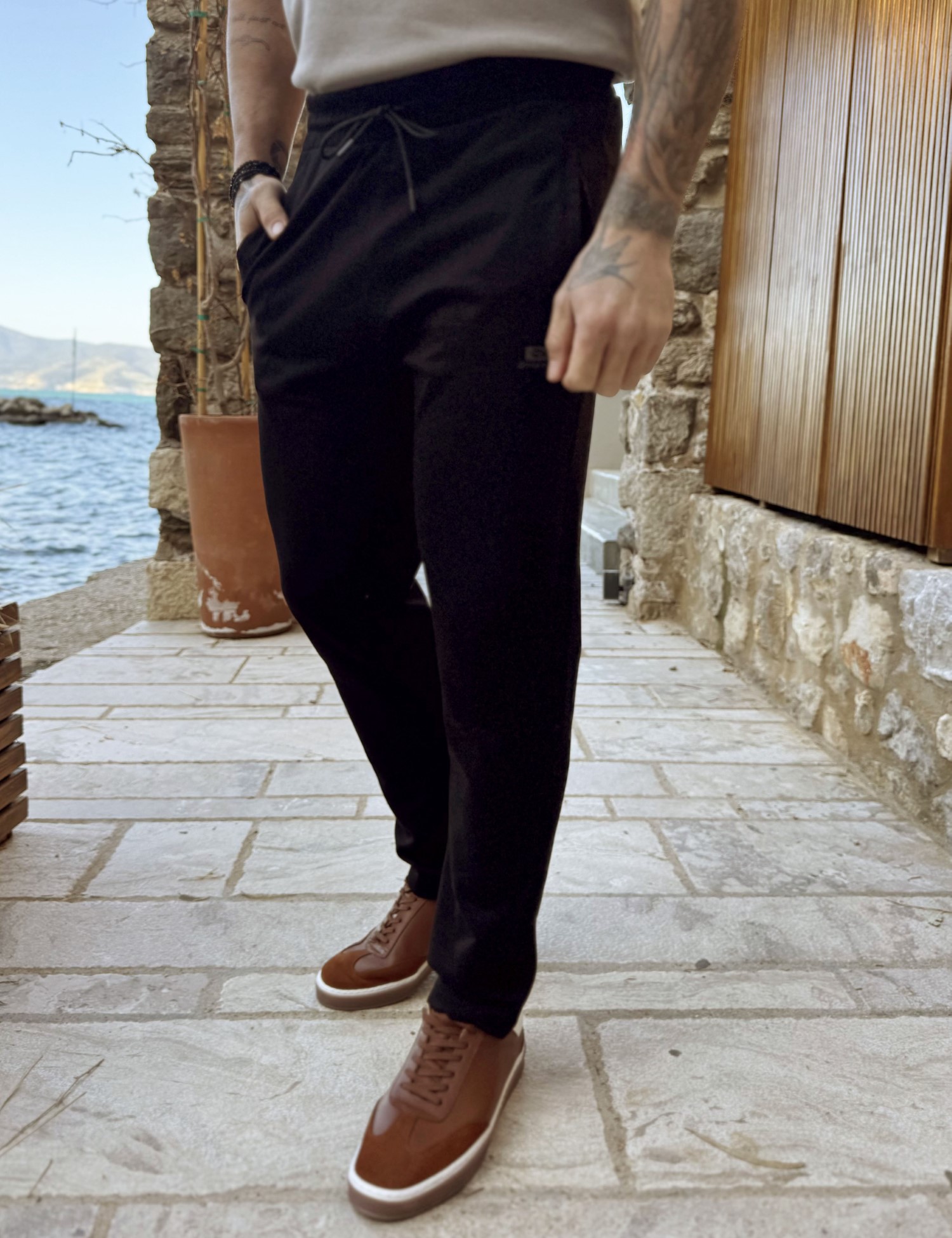 Dynamo ανδρική μαύρη ίσια φόρμα AS439M φωτογραφία